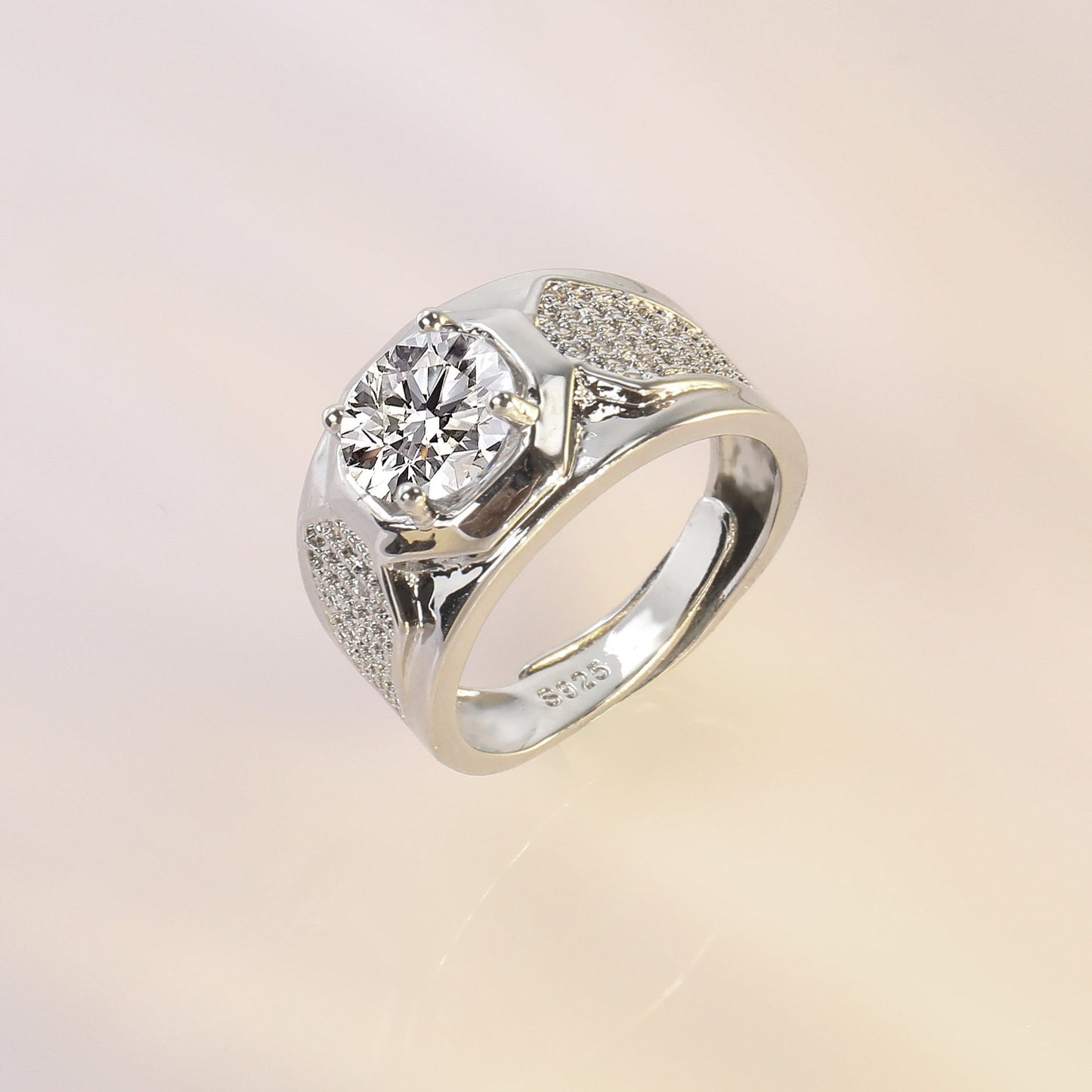Copper Diamond Open Ring MYA001RS063
