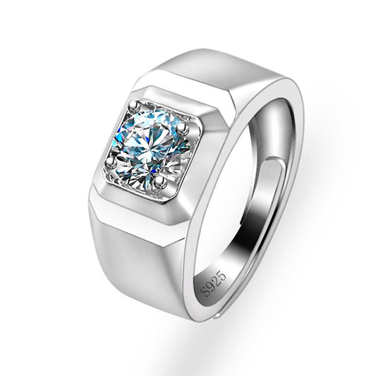 Copper Fashion Mosang Stone Diamond Ring MYA001RS039