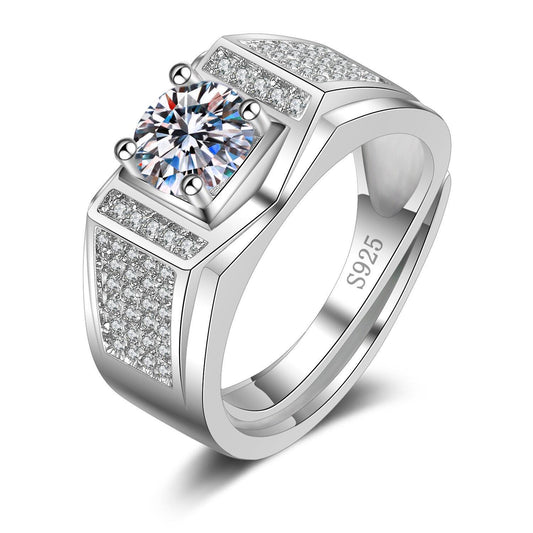 Copper Fashion Mosang Stone Diamond Ring MYA001RS036