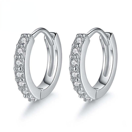 Copper inlaid diamond love earrings MYA001ES009