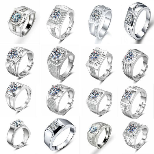 Copper Fashion Mosang Stone Diamond Ring MYA001RS037