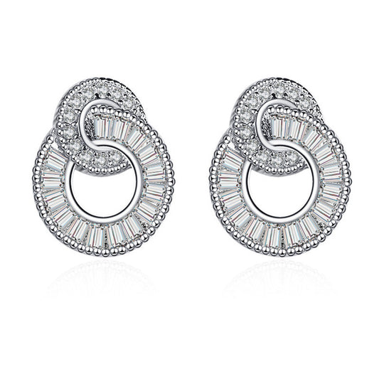 Copper New Luxury Full Diamond Earrings MYA001ES022