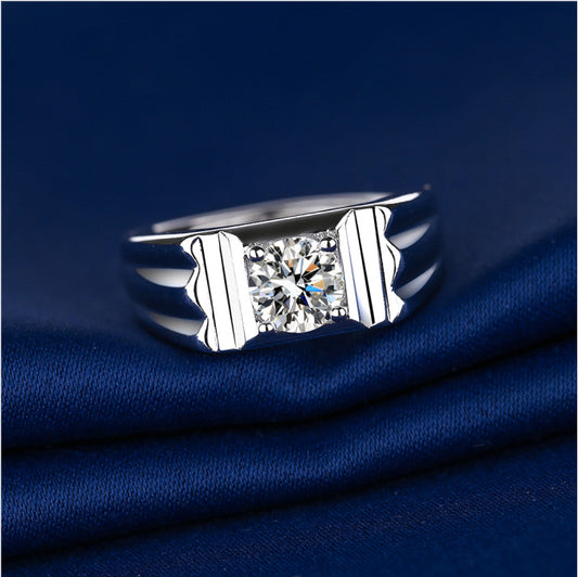 Copper Set Diamond Four Claw Fashion Ring MYA001RS059