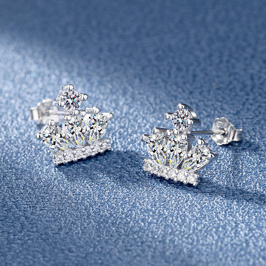 Copper studded diamond style minimalist earrings MYA001ES067