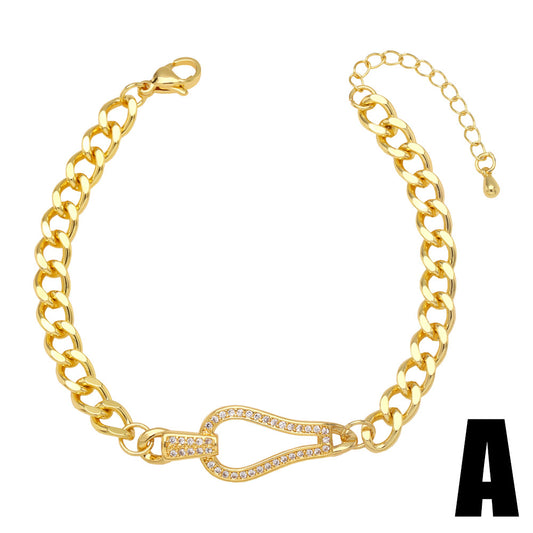 Alloy Personalized Leopard Head Bracelet MYA002BT045
