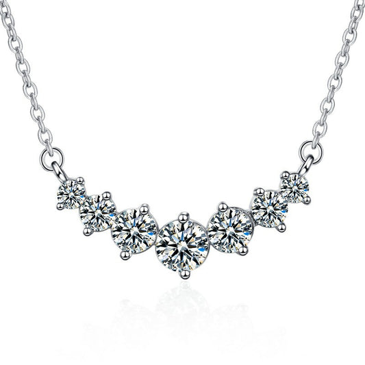 Copper Straight Row Diamond Necklace MYA001NE010