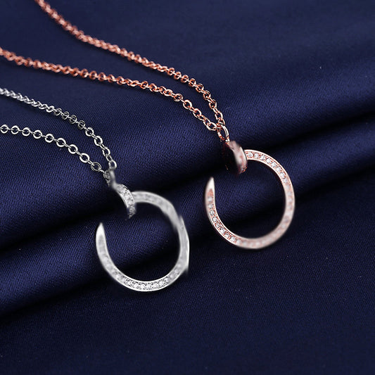 Copper minimalist temperament necklace MYA001NE074