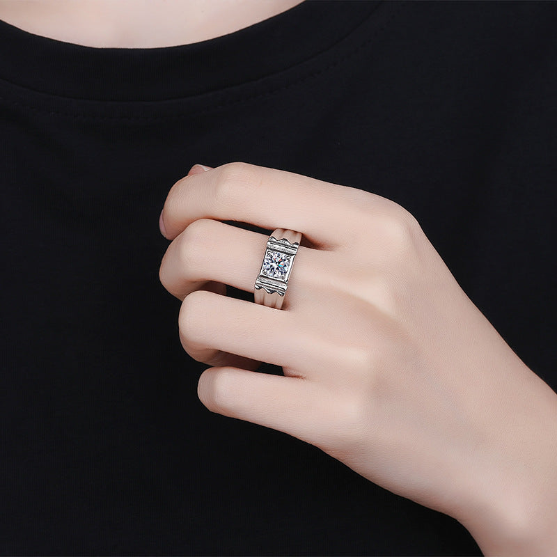 Copper Set Diamond Four Claw Fashion Ring MYA001RS057