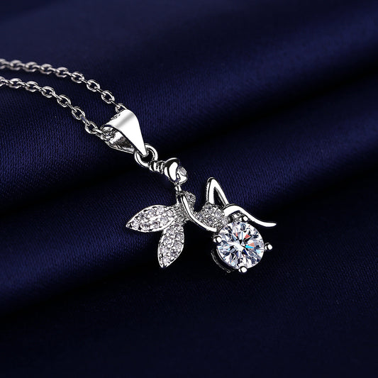 Copper Diamond Fashion Angel Necklace MYA001NE096