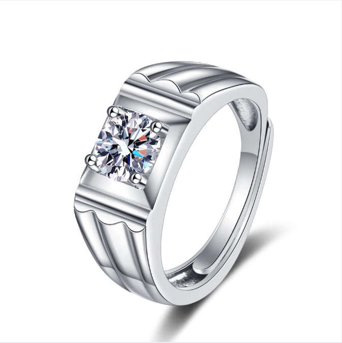 Copper Set Diamond Four Claw Fashion Ring MYA001RS059