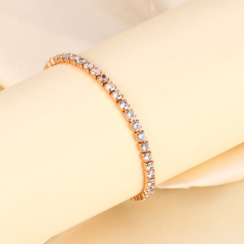 Copper Xiaozhong Light Luxury Zircon Bracelet MYA1BT010
