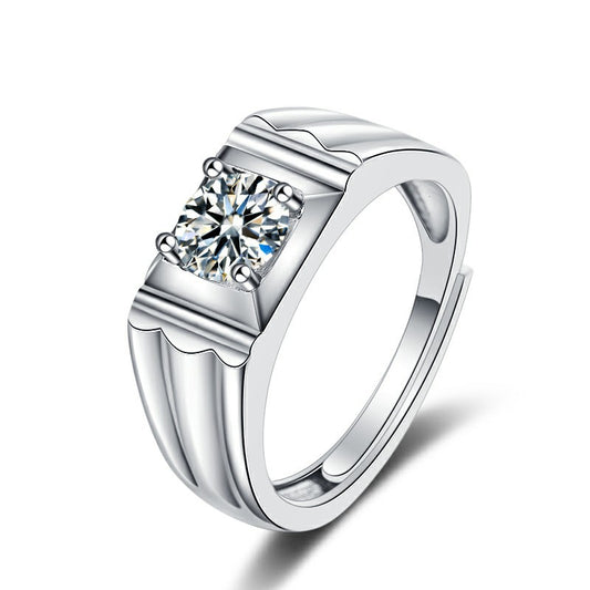 Copper Set Diamond Four Claw Fashion Ring MYA001RS057