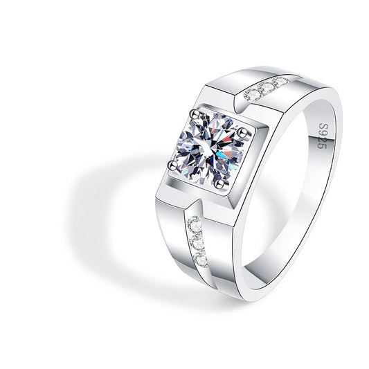 Copper Fashion Mosang Stone Diamond Ring MYA001RS033