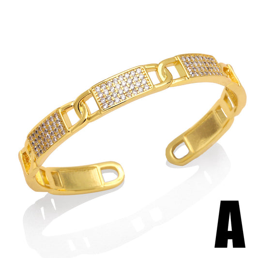 Alloy minimalist cool style bracelet MYA002BT044