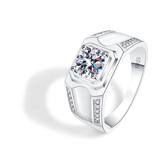 Copper Fashion Mosang Stone Diamond Ring MYA001RS034